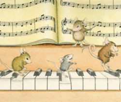 Танцующие мышата - Анимационные картинки