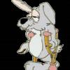 Старый кролик - Анимационные картинки