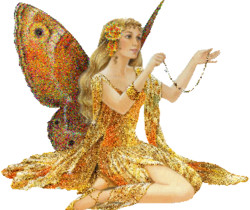 Бабочка девушка - Блестящие картинки glitter