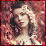 Девушка с розами в волосах, Анимированные аватары